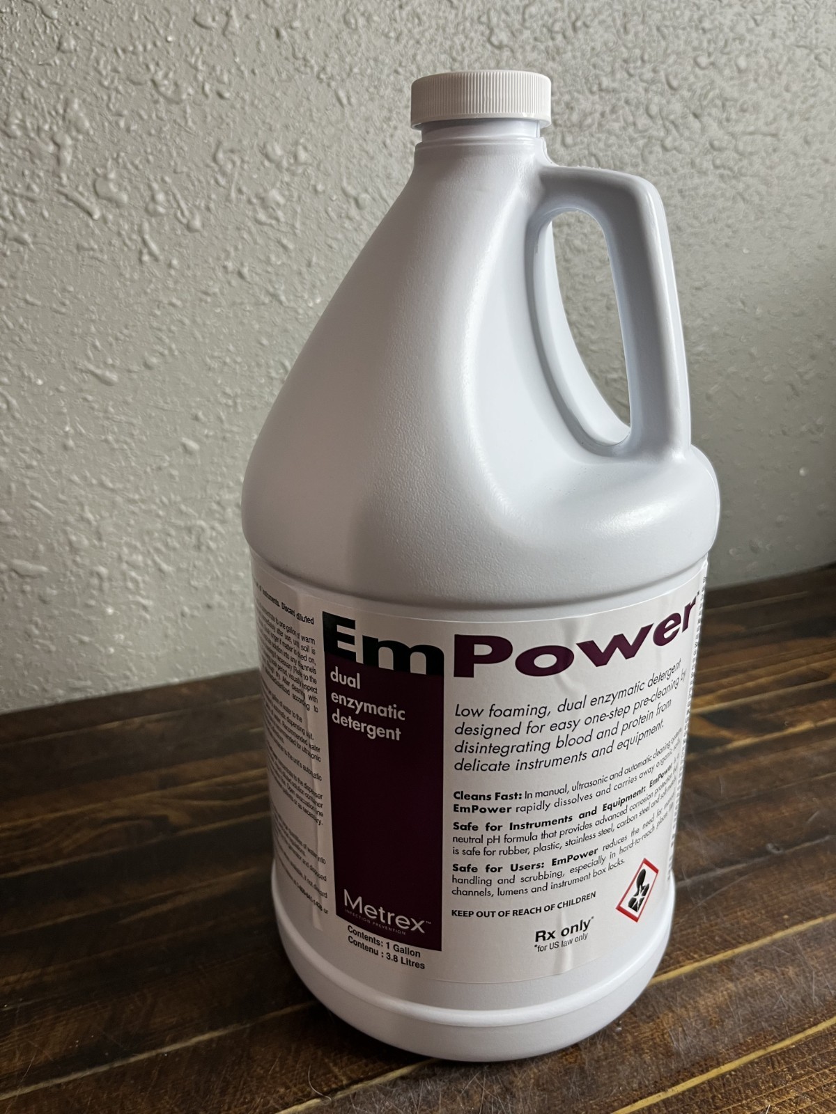 Metrex EmPower Dual Enzymatic Detergent 1 Gallon Instrument Cleaner Exp. 2027-04
