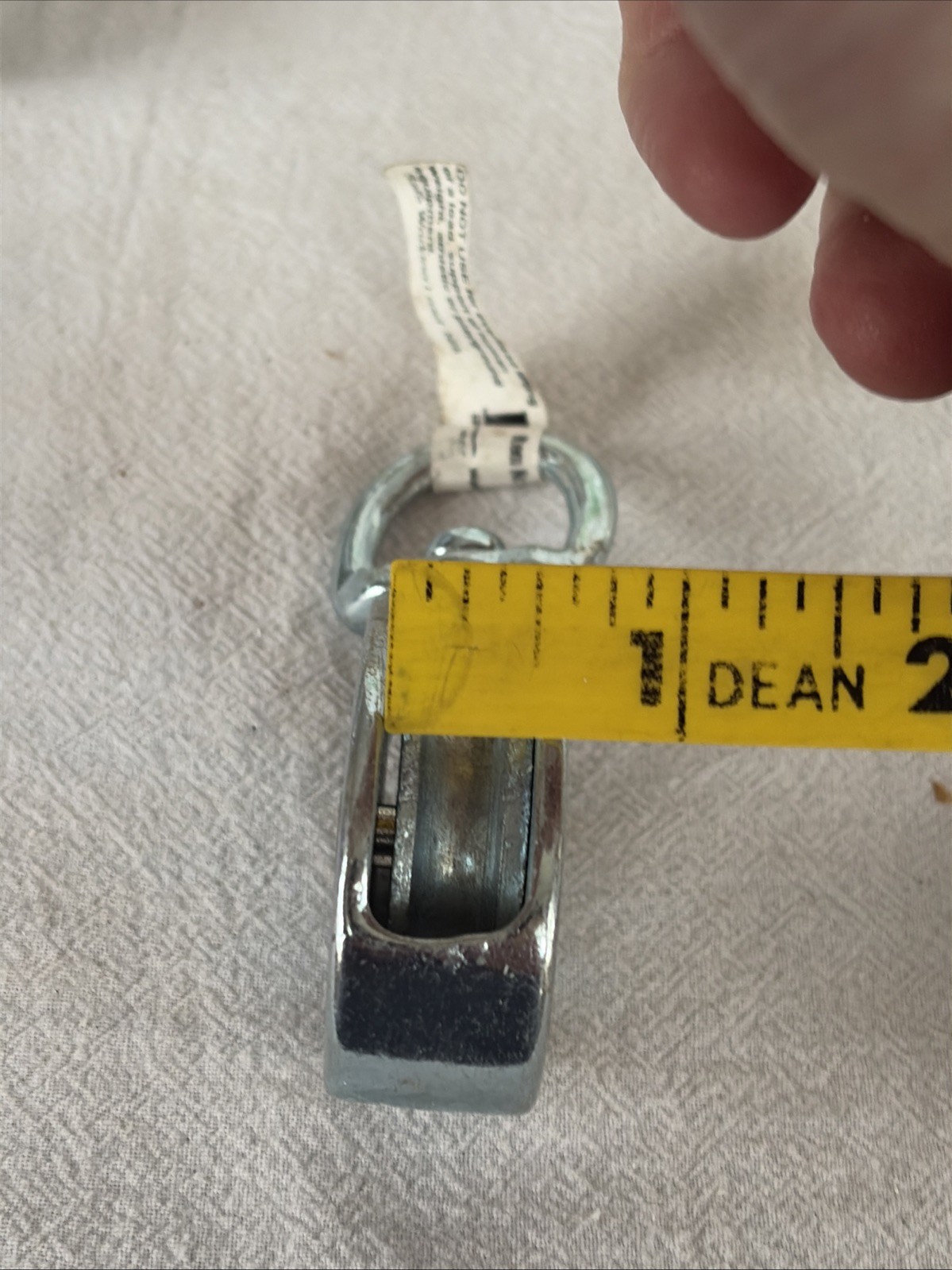 Two Swivel Pulleys for Use with Rope. See Photos for Size Specifics Provided.