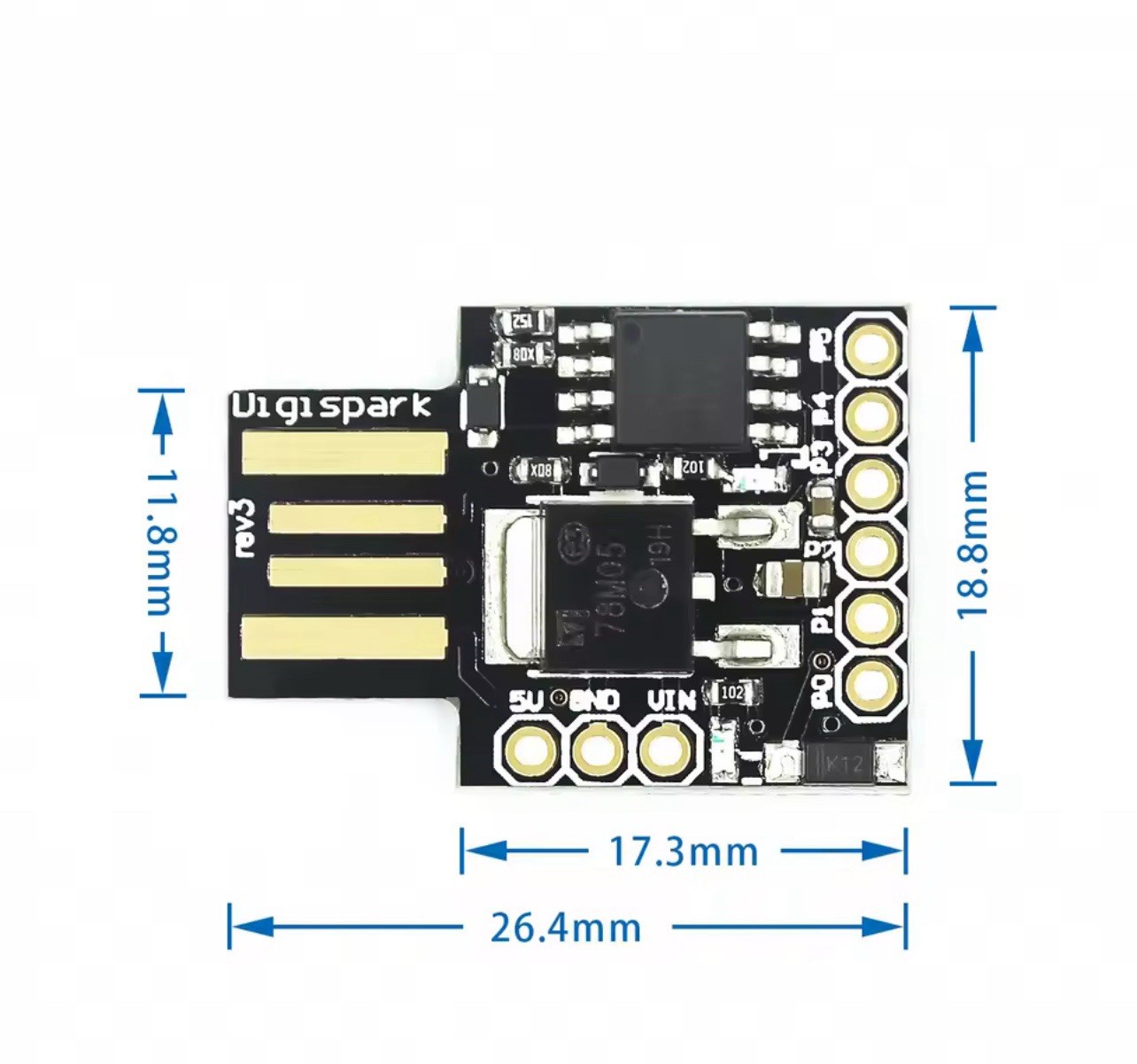 Digispark Kickstarter Attiny85 USB General Micro Development Board
