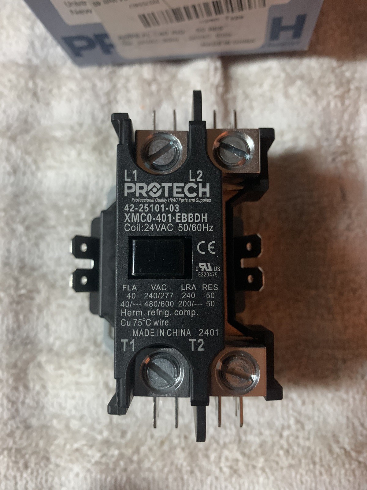 Universal Trane American Standard 24 Volt 40 Amp Relay Contactor C147094P02