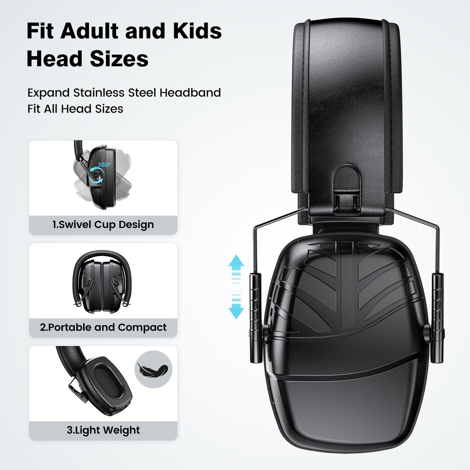 Professional Shooting Ear Muffs SNR 35dB Noise Reduction Hearing Protection