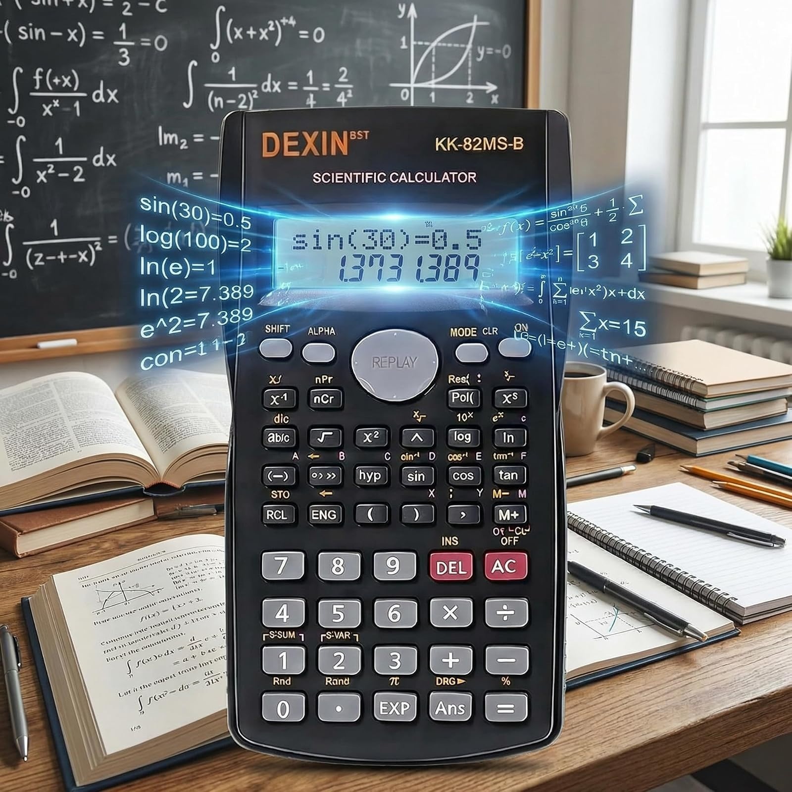 24 Pack Scientific Calculators, 2 Line Engineering Large Display Scientific Calc