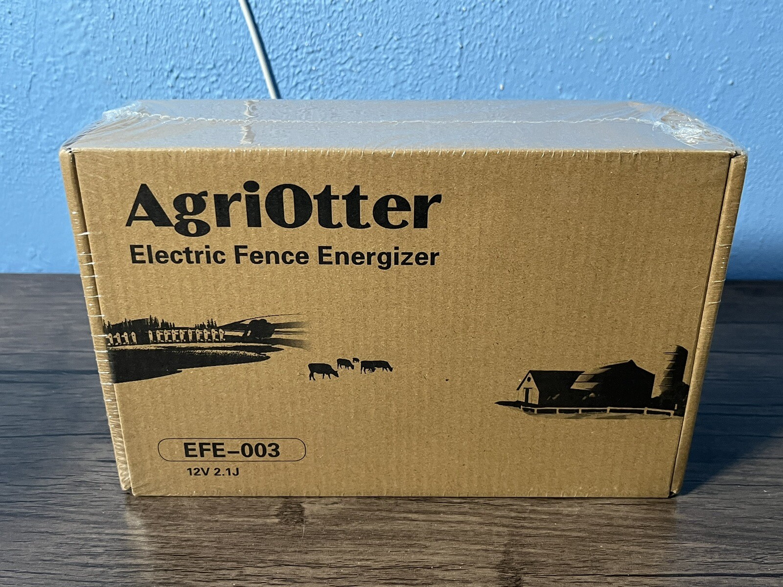 AgriOtter Electric Fence Energizer 40 Acre 10 miles 2 in 1 Powered by Battery
