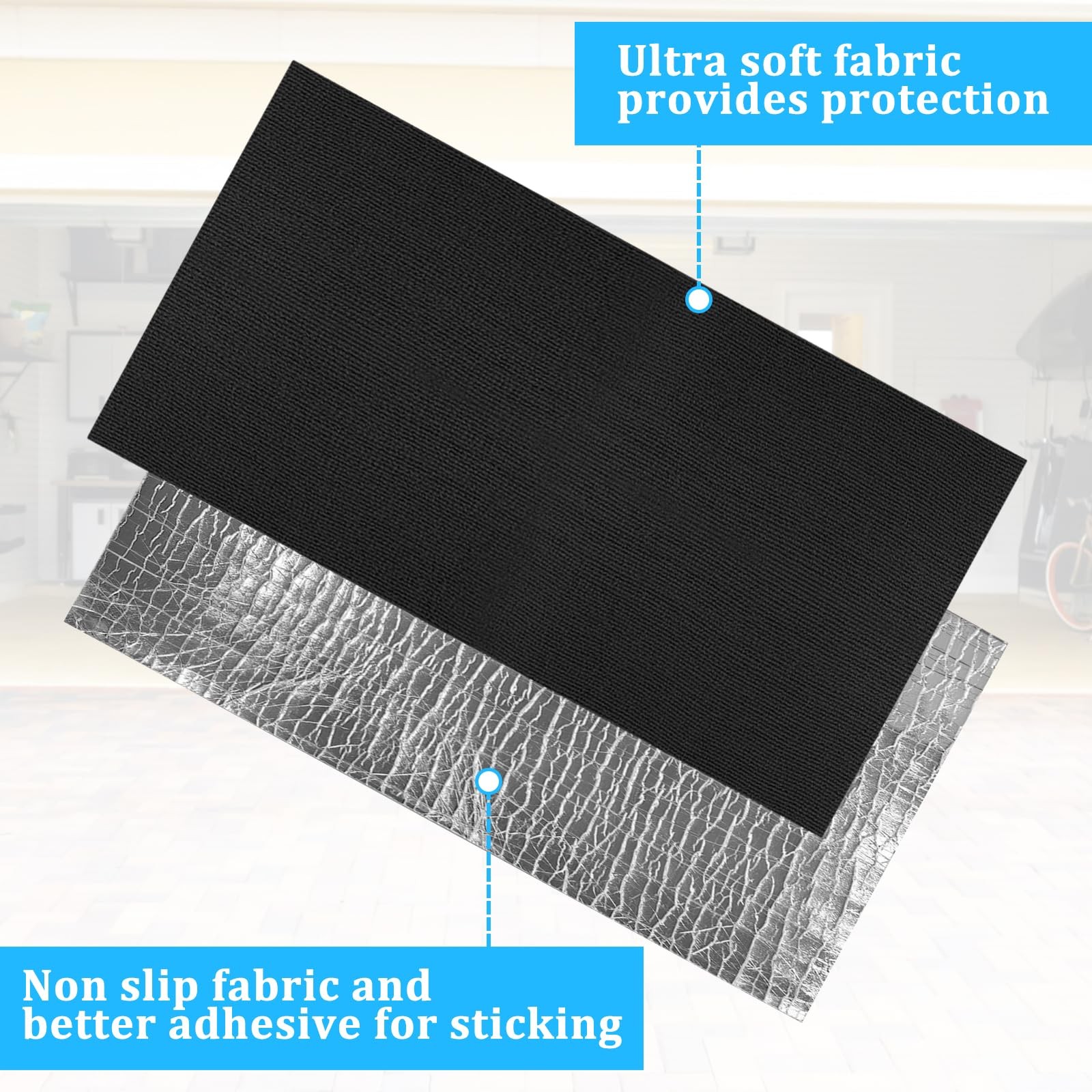 4Pcs Self-Adhesive Basement Pole Wrap,24*12 Inches Garage Padding Beige