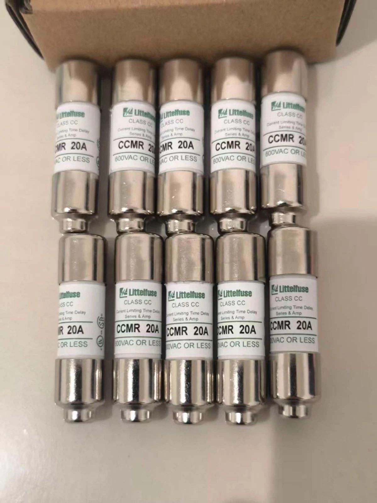 10PCS OEM class CC fuse CCMR020 CCMR-20A 20A 600V Time Delay Fuse
