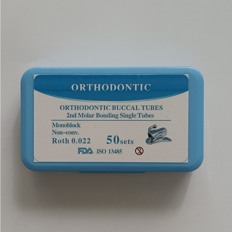 Dental Orthodontic Bondable Buccal Tubes MBT ROTH 022 1st 2nd Molar Non-conv
