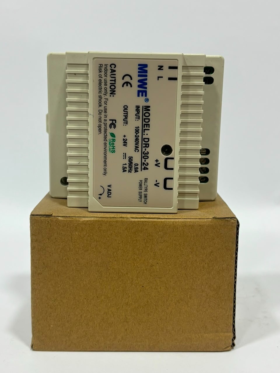 MIWE DR-30-24 DIN Rail Power Supply 24V DC 30W Switching Industrial PSU New