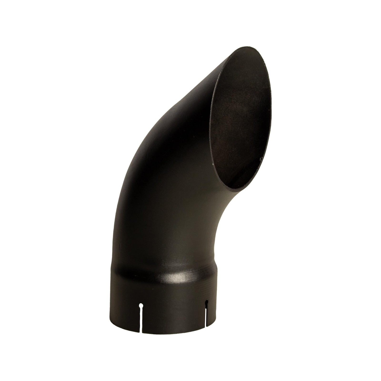 Universal Exhaust Stack Bended End Pipe Curved Black 4-1/2″ x 12″ for Tractors