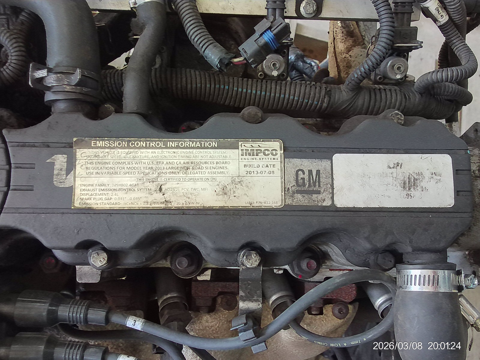 GM 2.4L Forklift Engine for Hyster Yale Doosan 2010 Version Complete Drop In