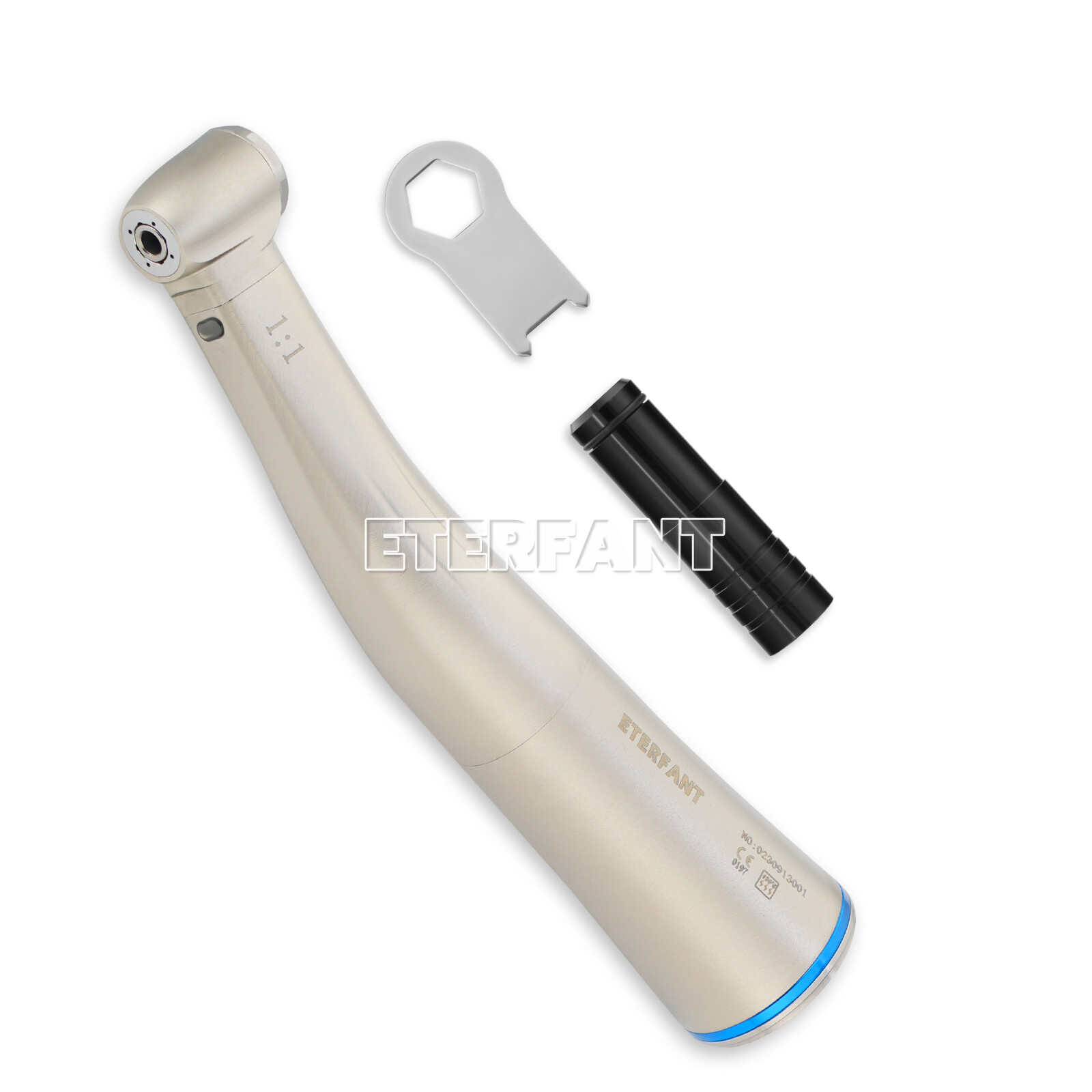 ETERFANT NSK STYLE Dental 1:1 Fiber Optic LED Low Speed Contra Angle Handpiece