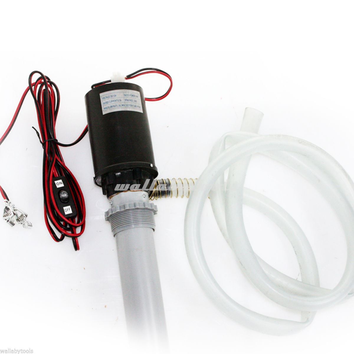 DC 12V 55 Gallon 8GPM Centrifugal Drum Barrel Fuel Transfer Pump Kit 12 Volt