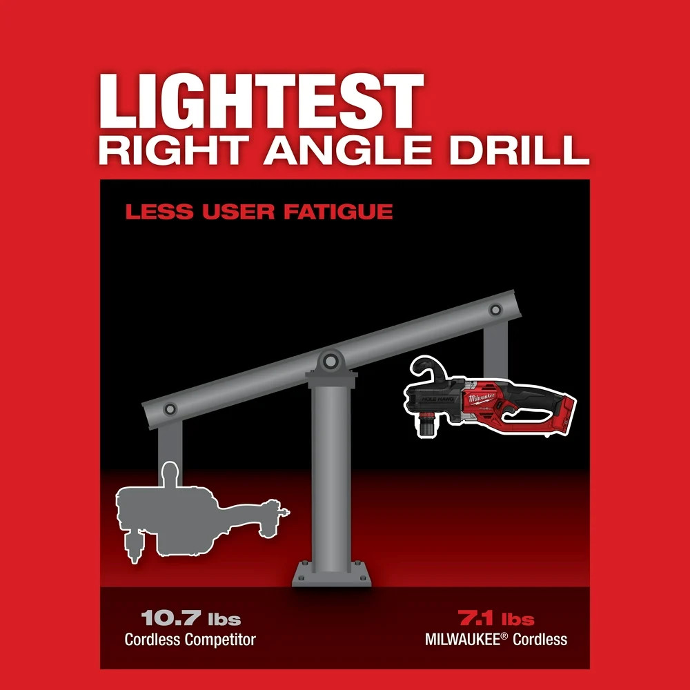 Milwaukee 2808-20 M18 FUEL HOLE HAWG Right Angle Drill w/ QUIK-LOK – Bare Tool