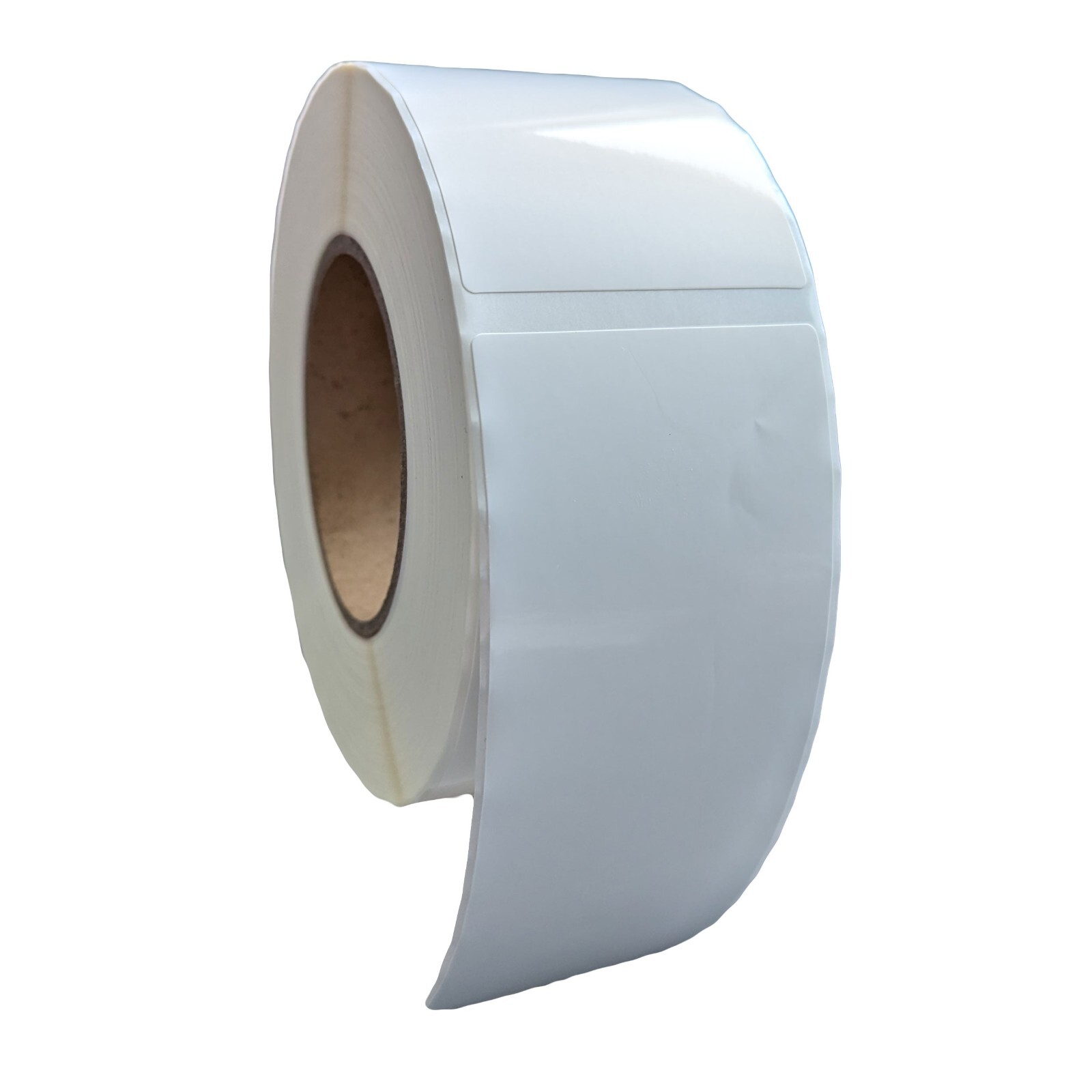 2.25″ x 6″ x 430 Labels, White Gloss BOPP Roll Inkjet Labels, 3″ Core, Blank