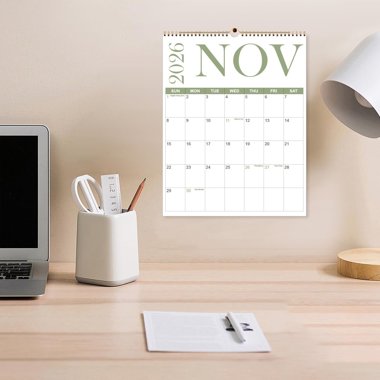 2026 Calendar – 12 Monthly Wall 11″ x 14″ 12-Month Wall, BigLetter