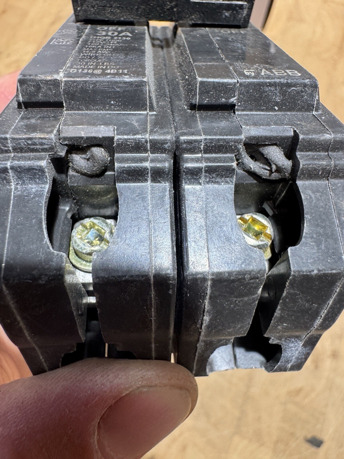GE THQB2130 2 Pole 30A 240V Circuit Breaker Molded Case