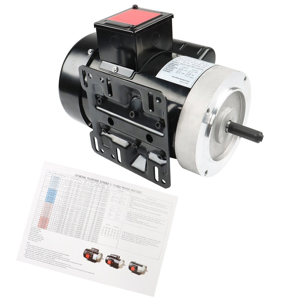 2HP 115/230V General Purpose Motor 3450RPM Electric Motor 56C Single Phase New