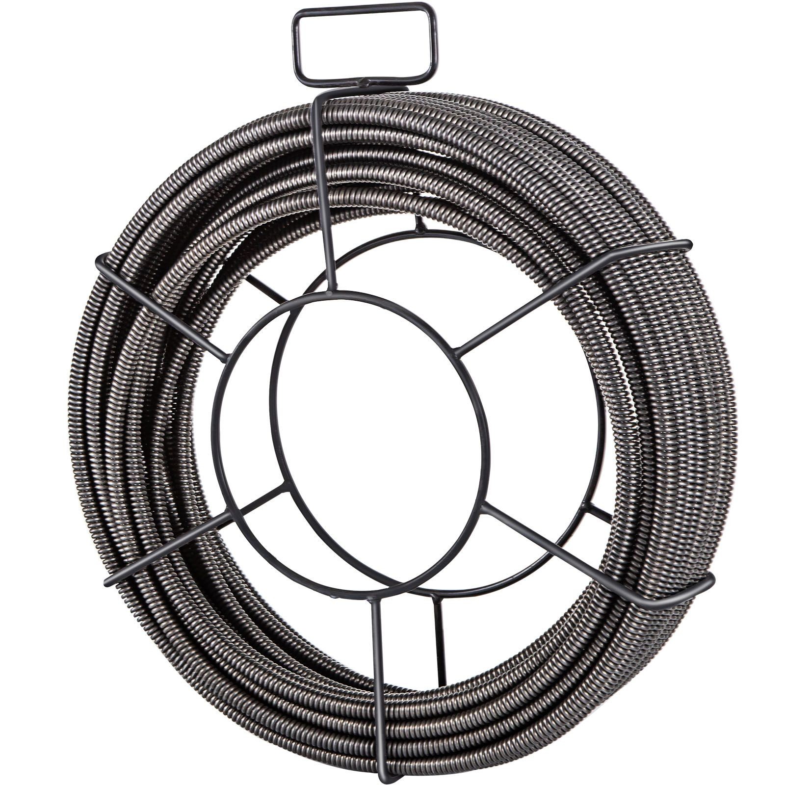 Drain Cleaning Cable 75 Feet x 3/8 Inch Solid Core Cable Sewer Cable Drain Auger
