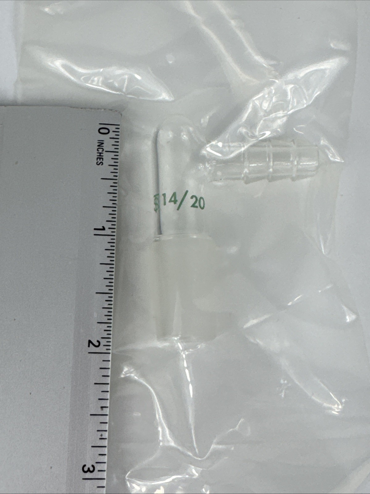 4x Chemglass CG-1014-14 Inlet Adapter 90 – 14/20 Inner Joint