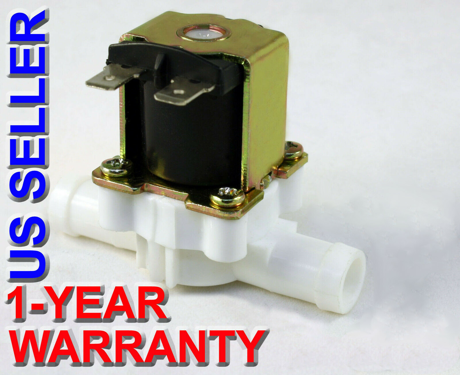 1/2 inch Barbed Hose 220V-240V AC Plastic Nylon Solenoid Valve ONE-YEAR WARRANTY