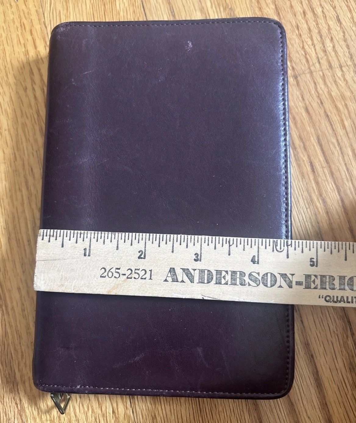 Vintage Franklin Quest Covey 6 Ring Binder Burgundy 7″x4.5” Organizer 90s