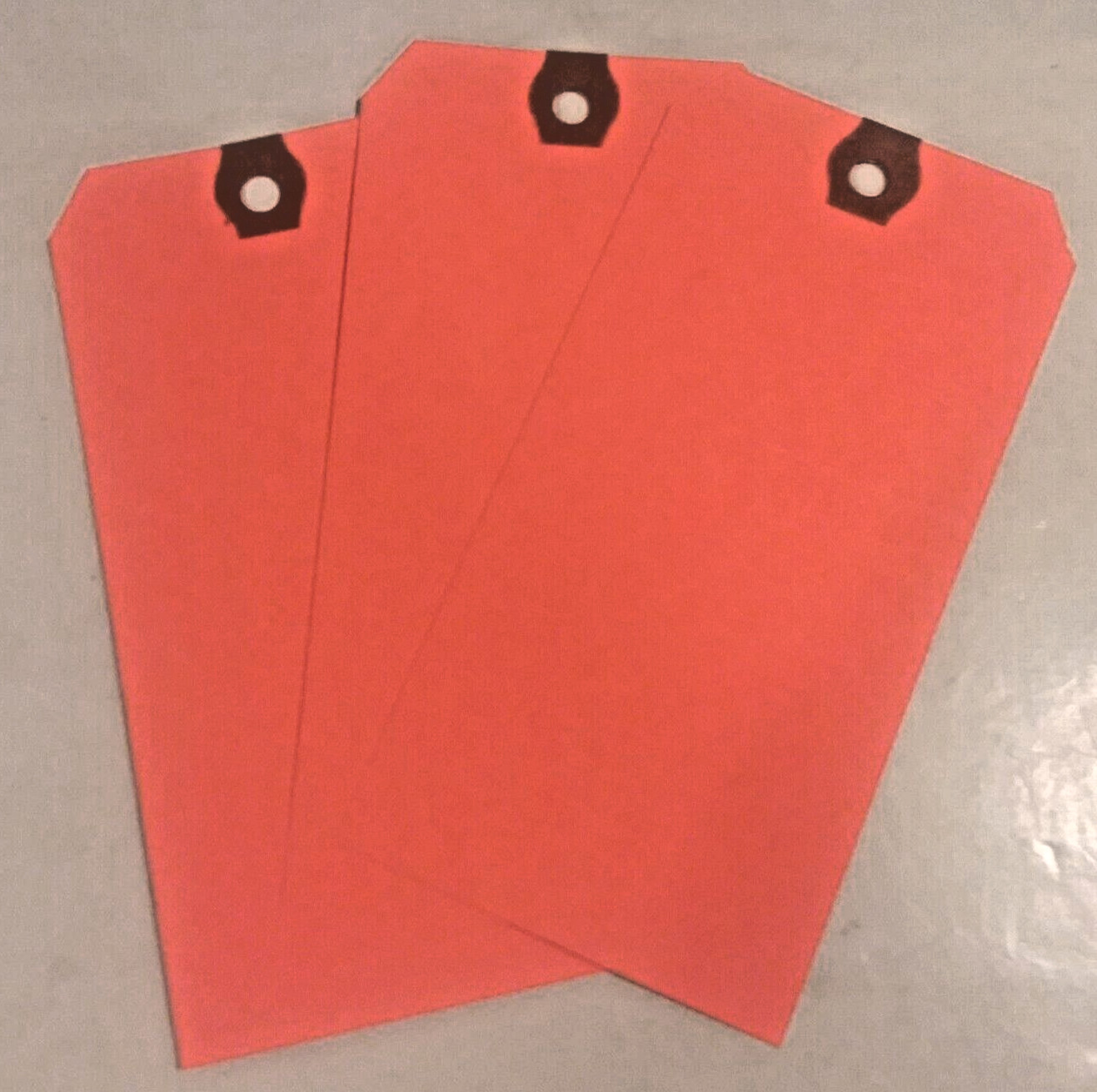 Box of 1000 5 1/4″ x 2 5/8″ Shipping Inventory Tags RADIANT RED 13 Pt G12061C