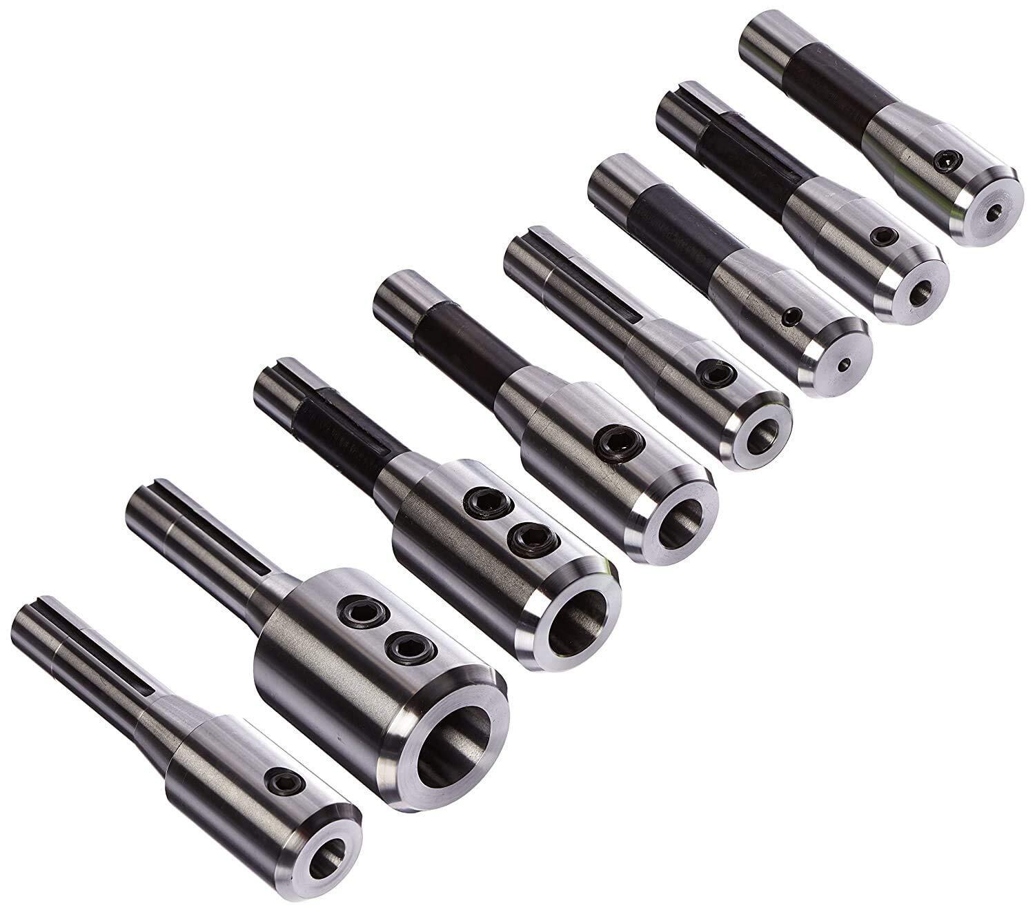 8 PCS R8 End Mill Tool Holder Set Precision Machining for Milling Machine