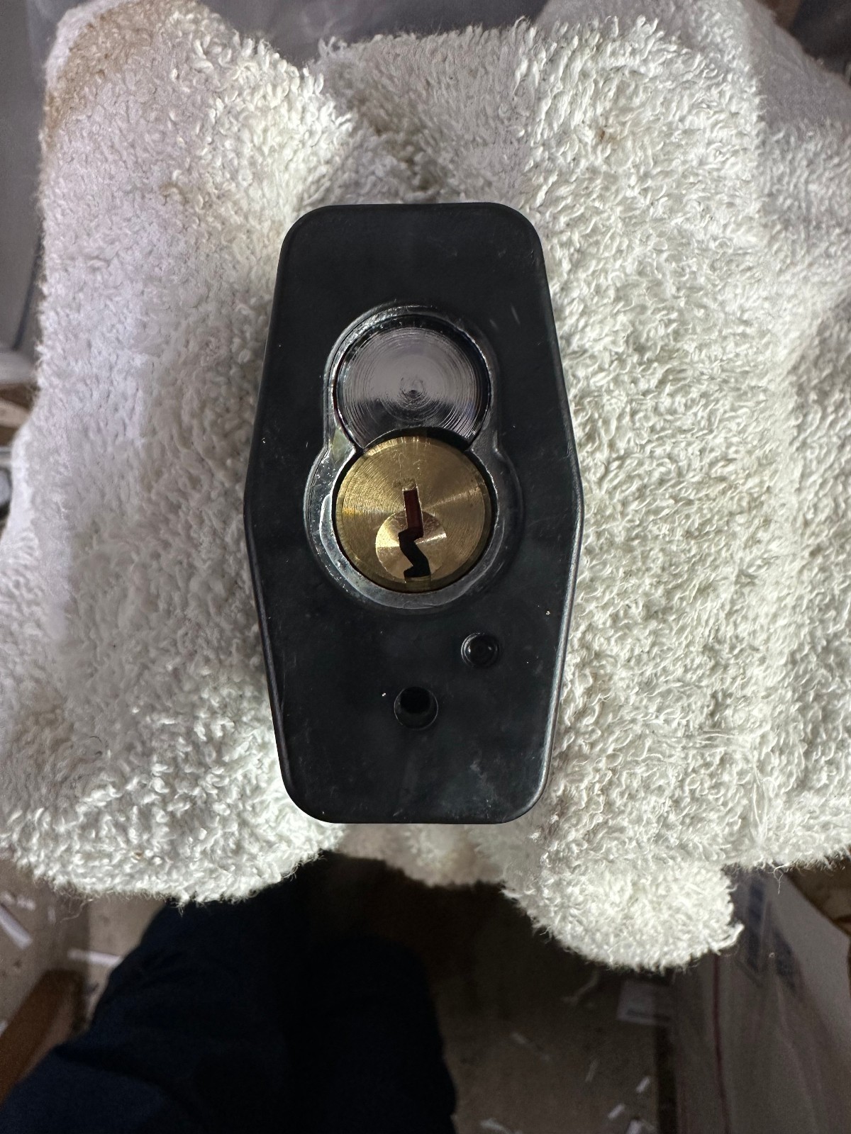 MasterLock 6727 ProSeries Padlock Installed Cylinder Schlage SC4
