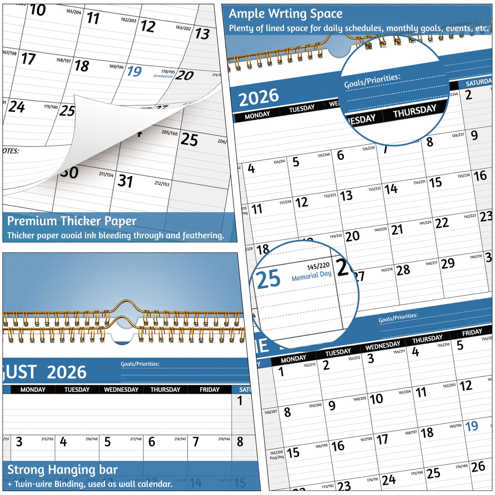 2026-2027 Wall Calendar – 3 Month Vertical, Apr 2026 -…