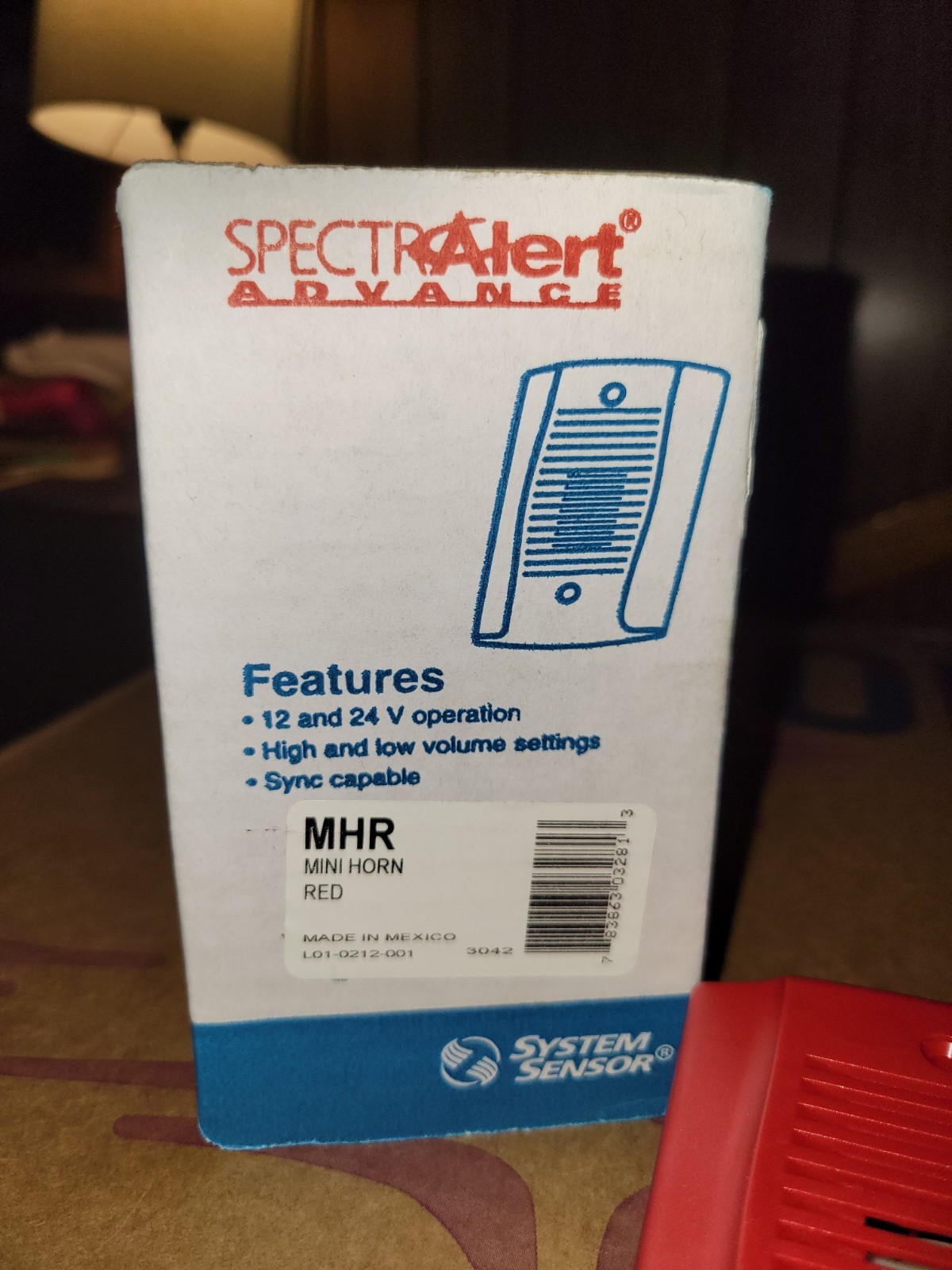 System Sensor Mini Horn – Red