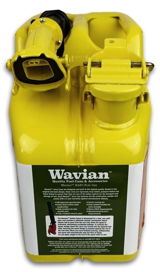 Wavian 10L Diesel Jerry Can, Yellow, New in Box.