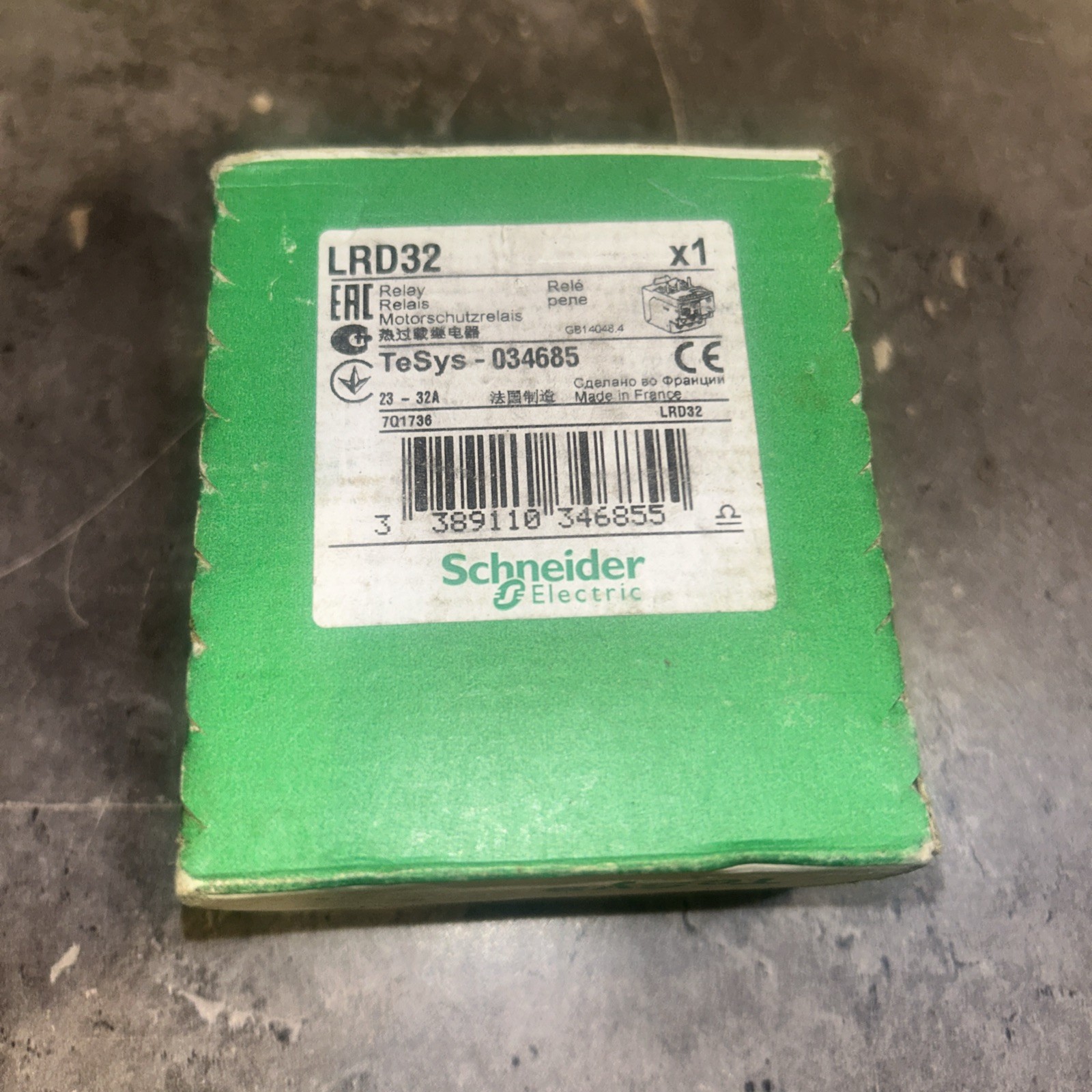 TeSys LRD32 Thermal Overload relay 23-32A fit for Schneider contactor LC1D09-38