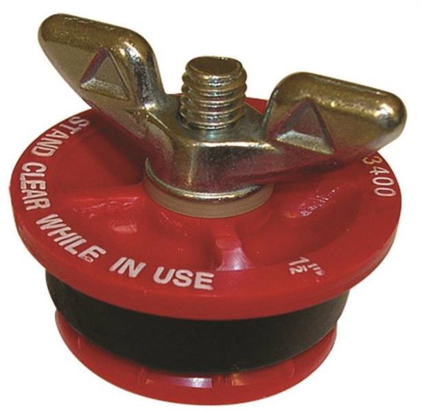 NEW OATEY 33401 PLASTIC RUBBER WING NUT 2″ PLUMBING PIPE TEST PLUG 3898095