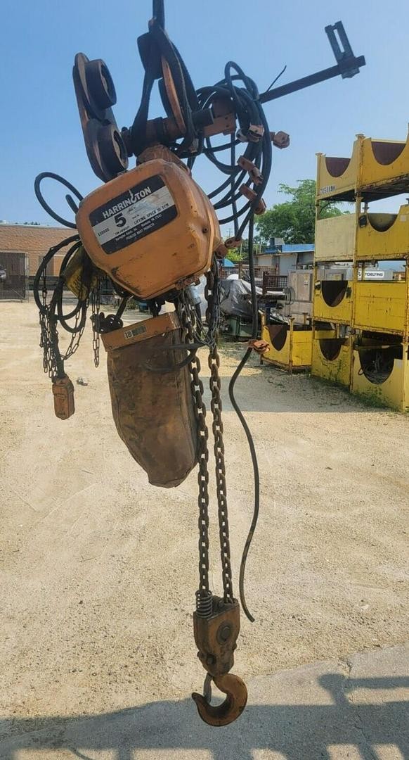 Harrington 5-Ton Electric Chain Hoist | 20′ Lift | 460V | Model ES050S