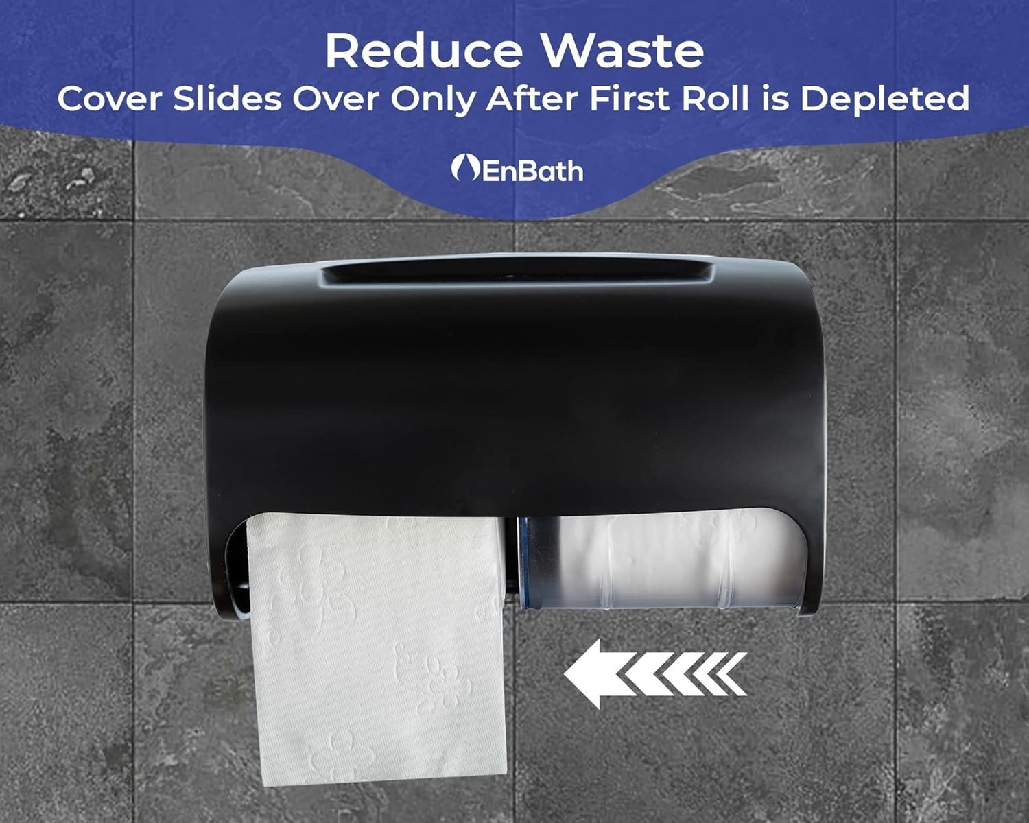 Toilet Paper Dispenser Wall Mount Double Roll Locking Commercial Bathroom Acc…