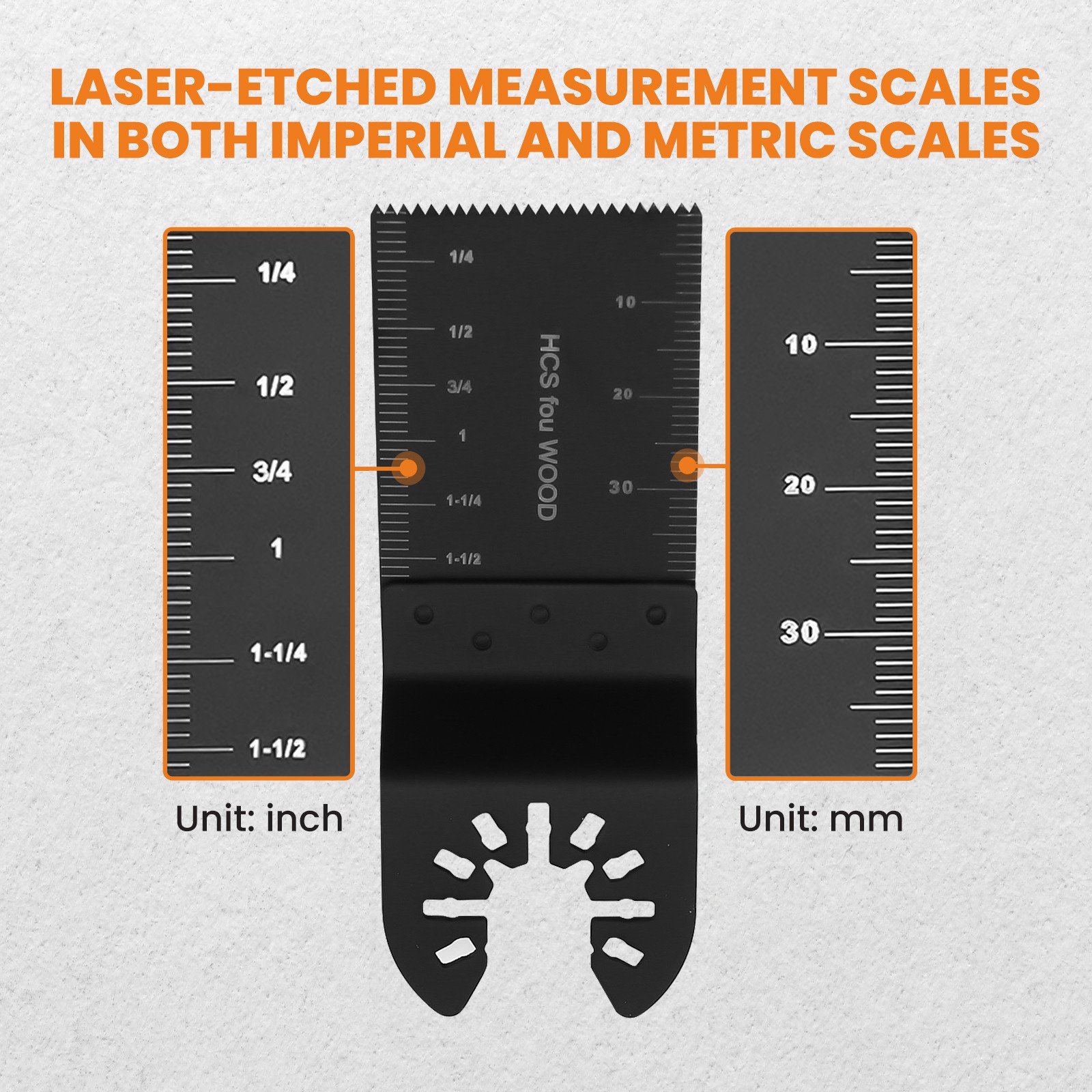 50Pieces 34mm Saw Blades Oscillating Multi Tool For Cutting Wood Plastic Drywall