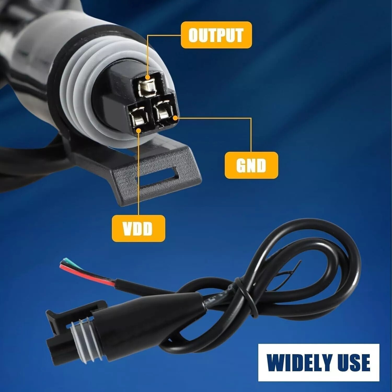 5V Fuel Pressure Transducer 100/150/200/300/500/1000/1600Psi for Oil Air Water