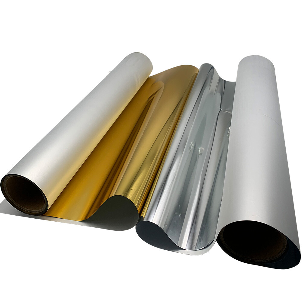 US Stock 13in x 16.4ft Gold DTF Transfer Foil Film Roll Cold Peel for Tshirts