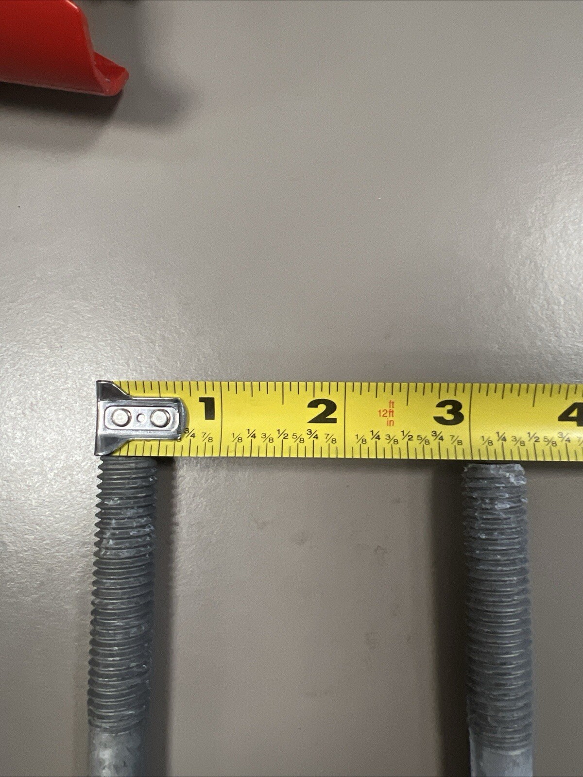 (4-Pk) 2-1/2” U-Bolt Round Bend Hot Dip Galvanized 1/2″-13 Nuts, And Washers ￼