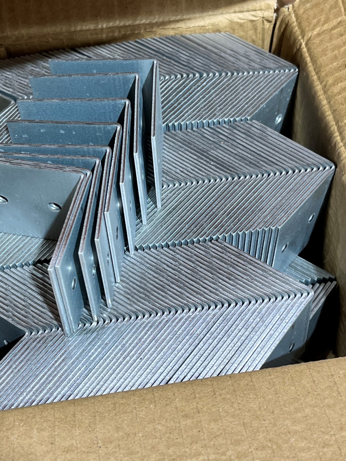 Commercial Grade Galvanized 2″x2″x2″ Angle Bracket 90 degree bend (4) 1/4″ holes