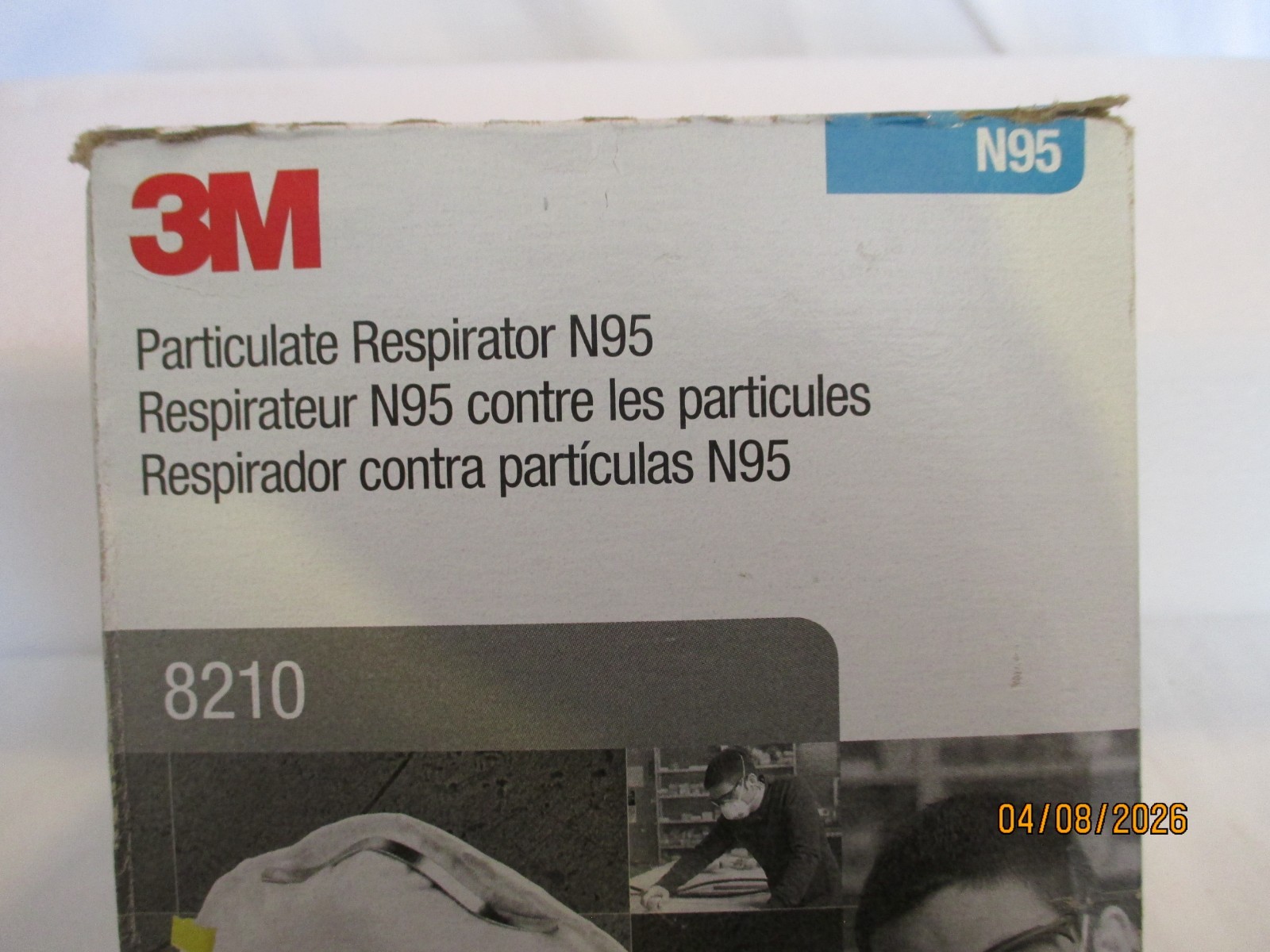 3M Particulate Respirator N95 8210 Box of 20