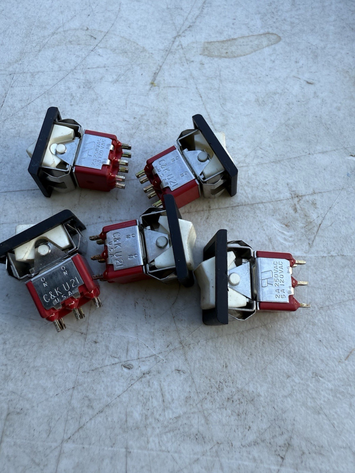 C&K Rocker Switch ON/ON (5pcs)