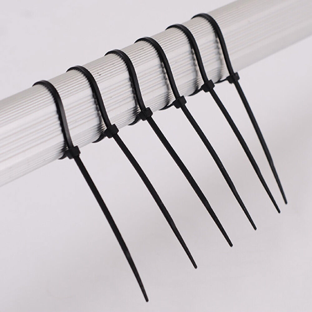 Self-Locking Cable Ties Nylon Plastic Wire Width 4.6mm Zip Tie Cord Strap B/W