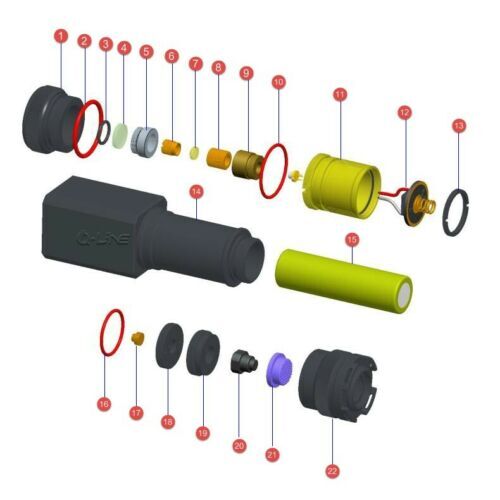 Waterproof 520nm Green Laser Pointer Focusable Laser Module 520T-1000