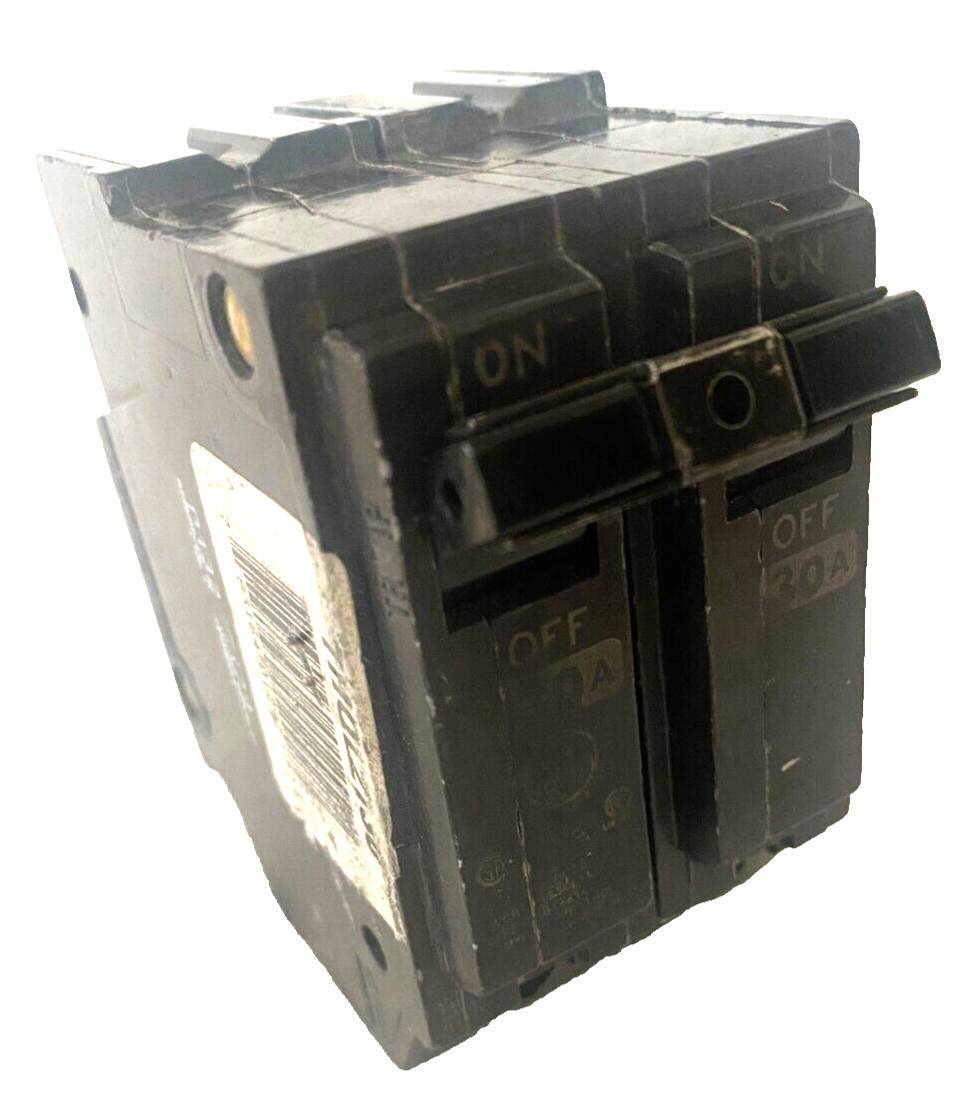 30A GE THQL2130 Circuit Breaker 30 Amp 2 Pole 10kA@120/240V Internal Common Trip