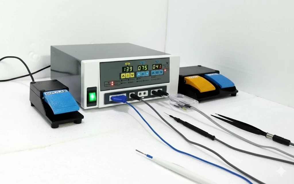 Electro surgical Cautery Machine 400 Watt G-400 With Bipolar And Monopolar