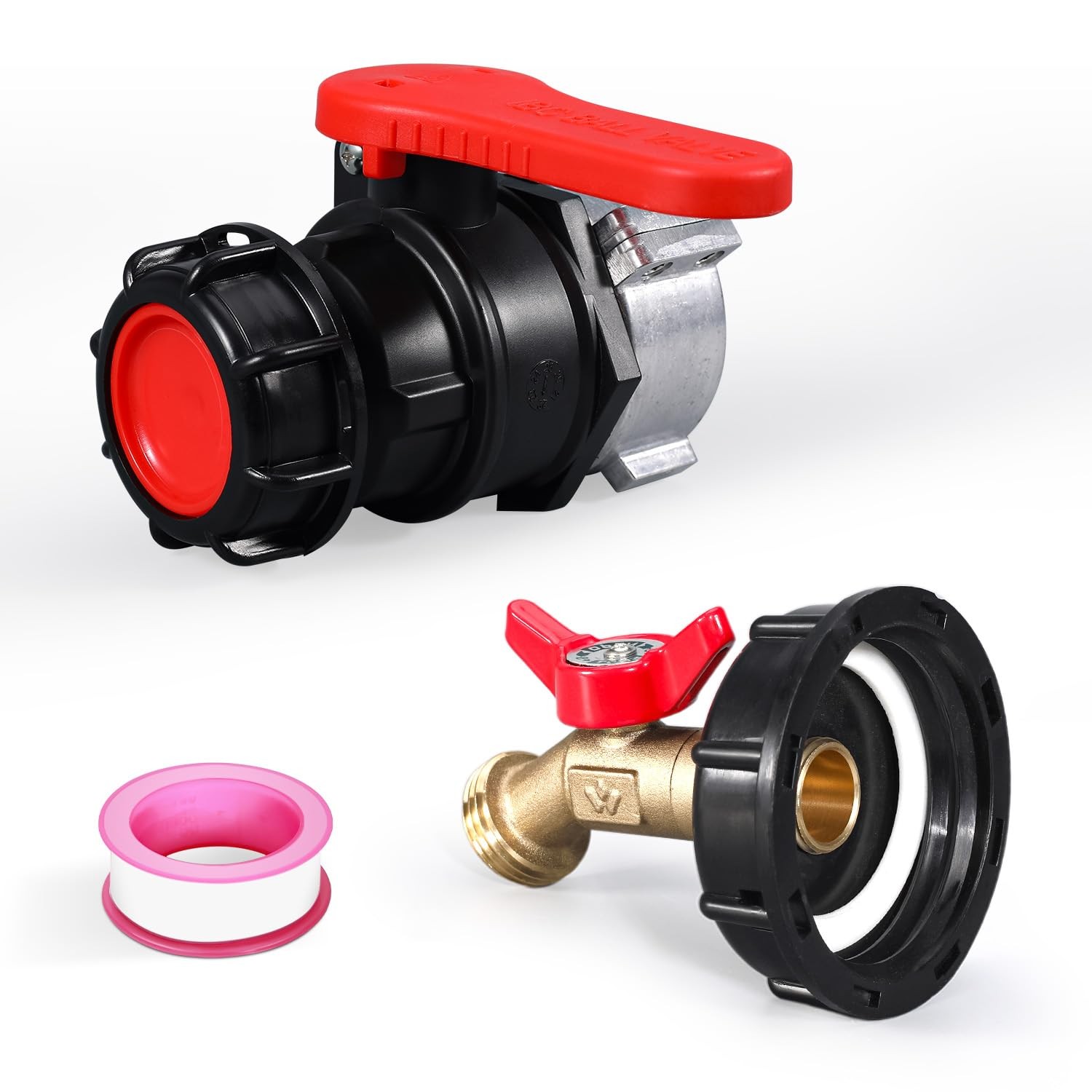 1 PC IBC Tote Valve 2.95″ Coarse Thread Tank Drain Ball Valve DN50 Fitting