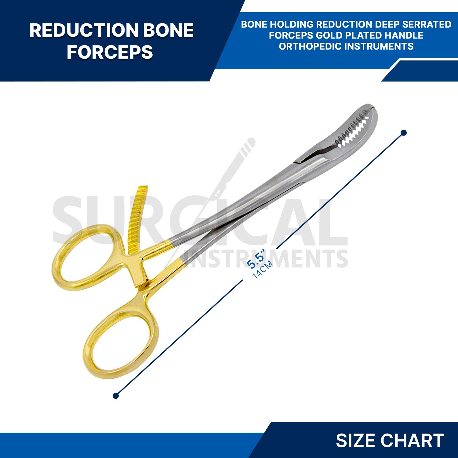 T/C Bone Holding Forceps 5.5″ Surgical Orthopedic Instruments German Grade
