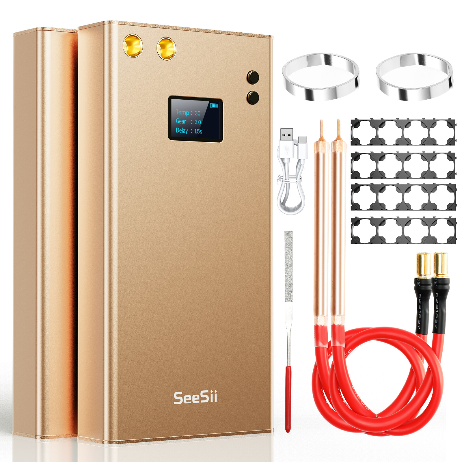 Seesii Portable 18650 Battery Spot Welder Machine Mini Battery Welding Machine
