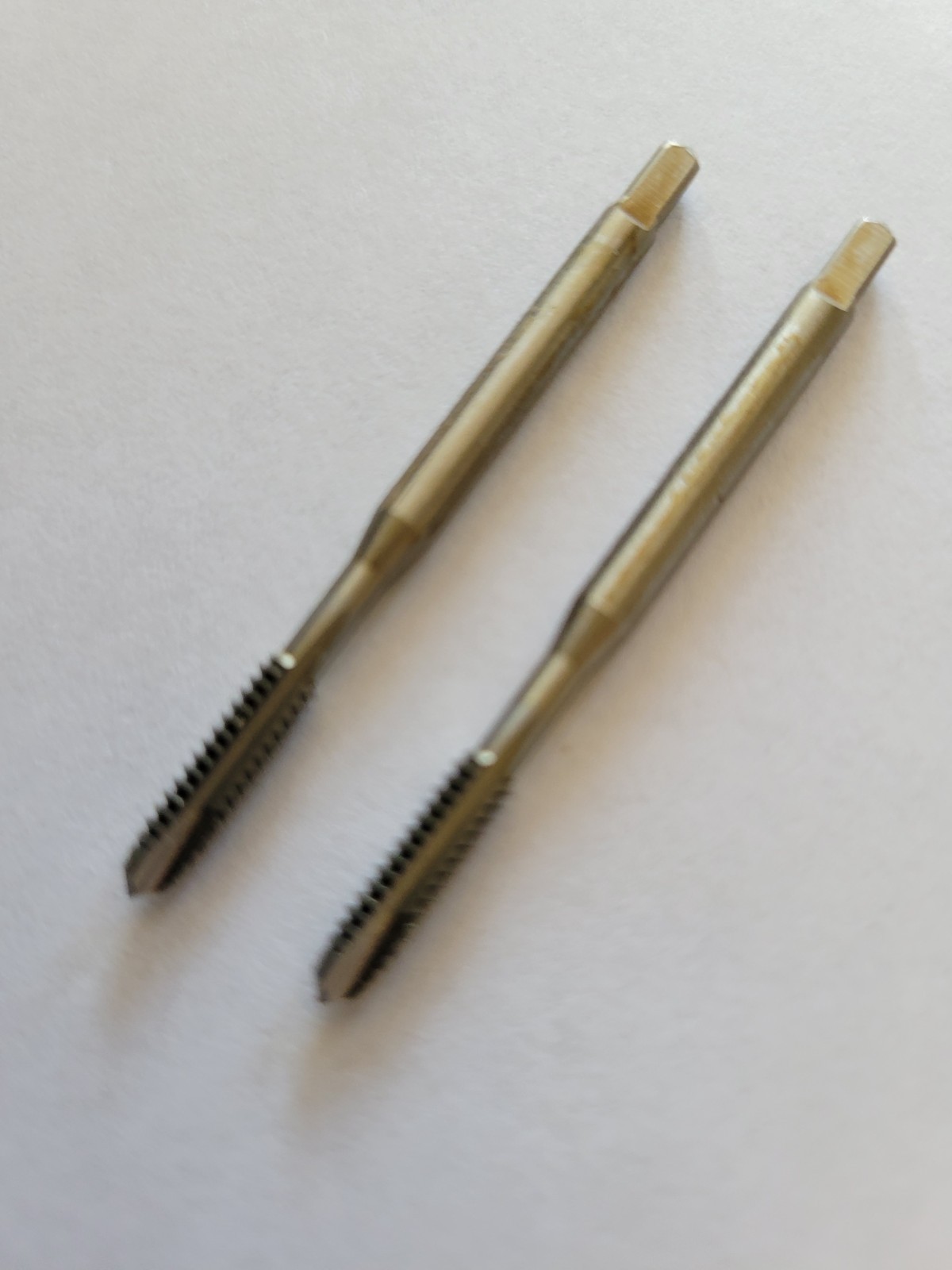 2 pcs. Guhring 6-32 NC Hand Plug Taps Cobalt GH2 2 Flute Spiral Tap NEW