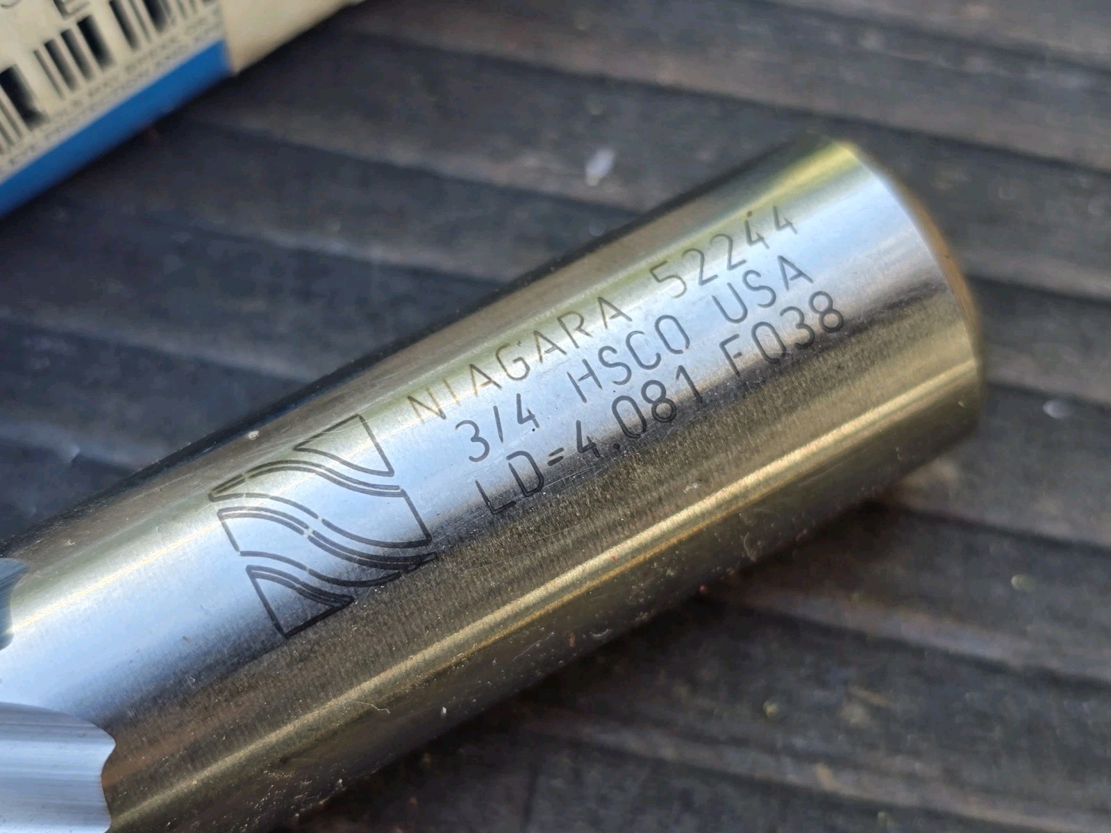 Niagara Cutter End Mill HSS SC408 6F SE 30° RH Square UNC 3/4×3/4×1-5/8×3-7/8